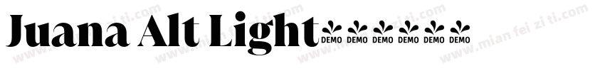 Juana Alt Light字体转换